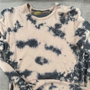 Aviator Nation tie dye thermal long sleeve, size medium